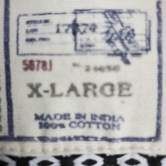 Colours By Alexander Julian 1/4 Button Polo Shirt Mens XL Blue Floral Design - Picture 6 of 7